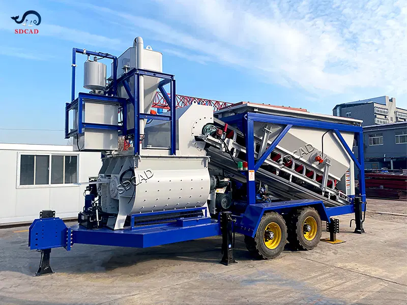 Portable Mobile Concrete Batching Plant