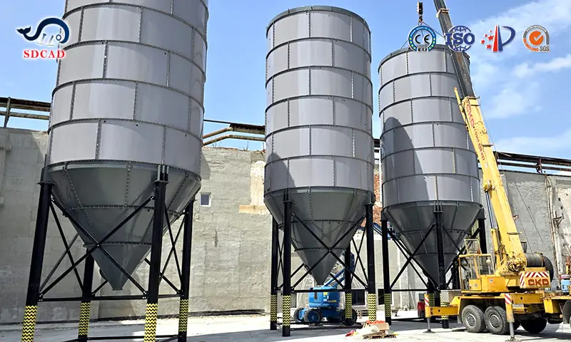 Bolted Cement Silo for Stationary Concrete Batching Plant
