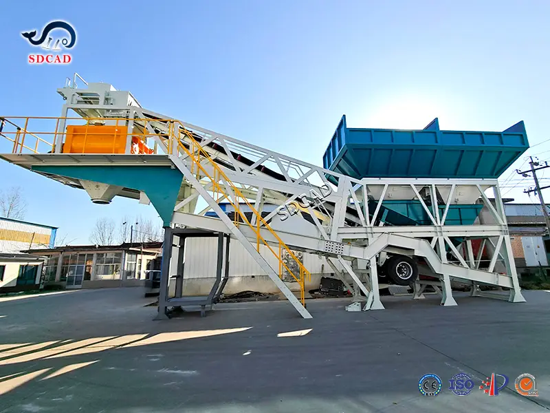 Modular YHZS Mobile Concrete Batching Plant