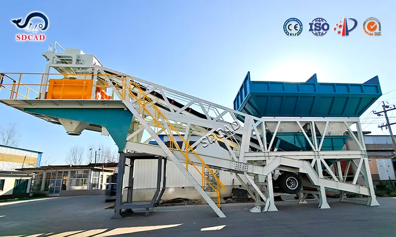 Modular YHZS Mobile Concrete Batching Plant