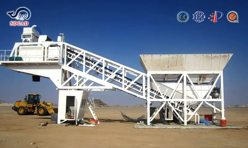 Modular YHZS Mobile Concrete Batching Plant