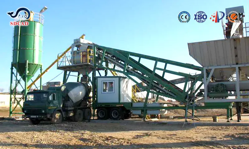 Modular YHZS Mobile Concrete Batching Plant