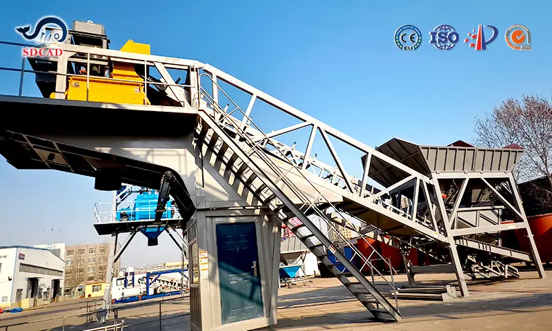 Modular YHZS Mobile Concrete Batching Plant