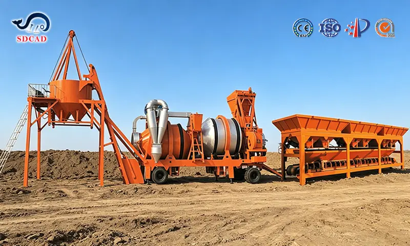 Double Drum Mobile Asphalt Mix Plant