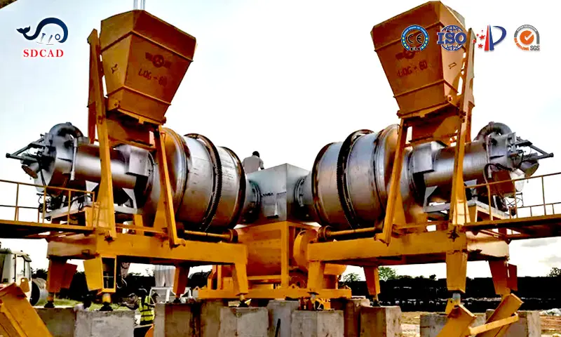 Double Drum Mobile Asphalt Mix Plant