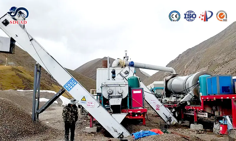Mobile Asphalt Mixing Plant