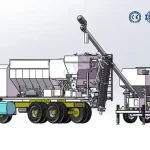 10T Volume Small Mobile Horizontal Cement Silo with Weighting Function