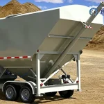 10T Volume Small Mobile Horizontal Cement Silo with Weighting Function