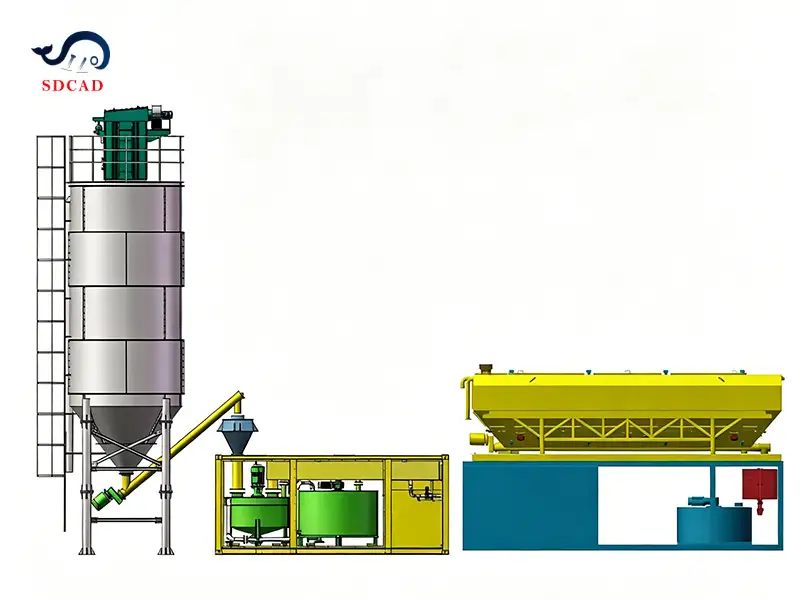 volumtric concrete batching plant