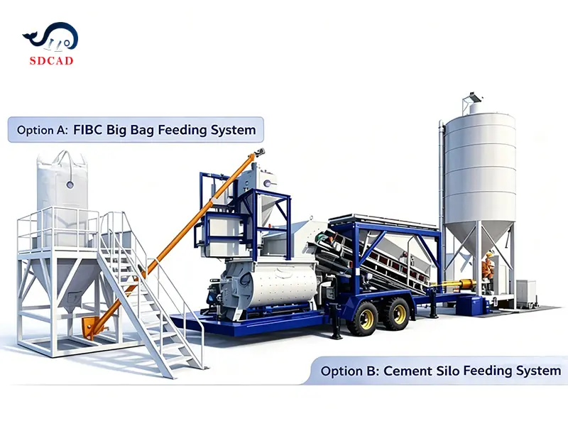volumtric concrete batching plant