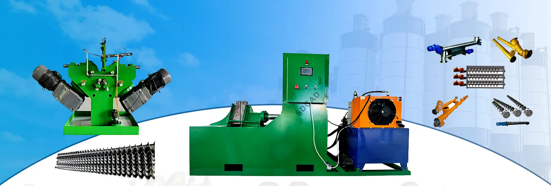 Screw Flight Forming Machine