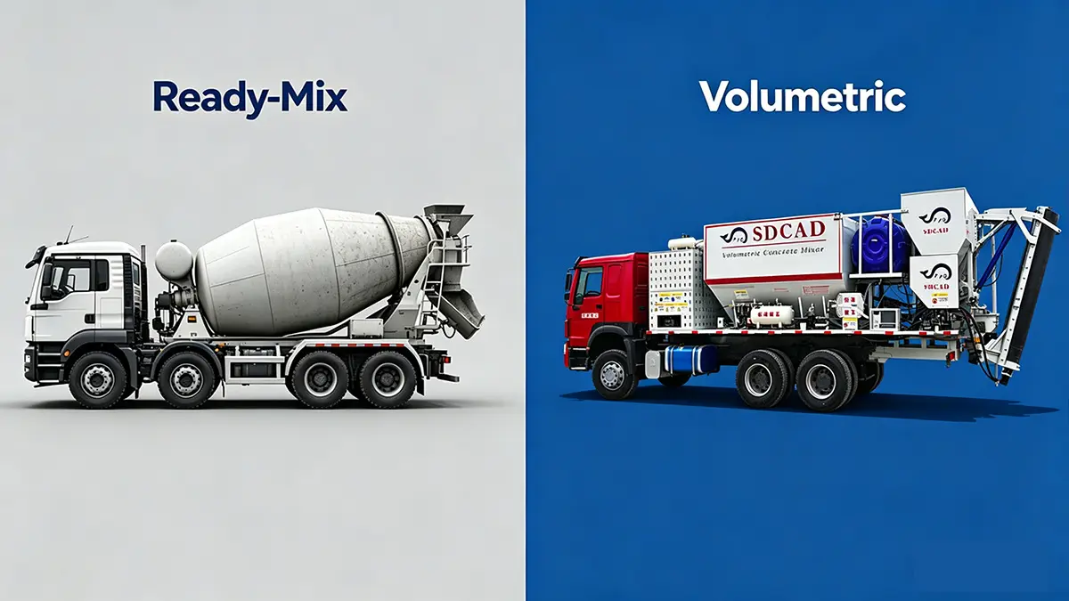 Volumetric Mixer vs Ready Mix Truck Comparison